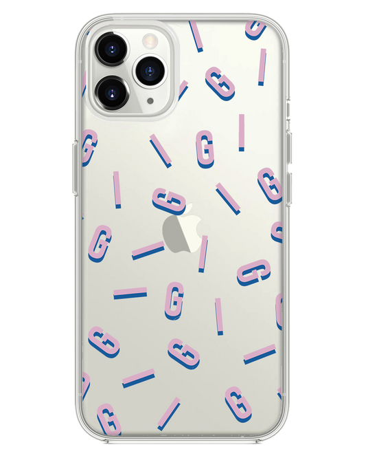 iPhone Rearguard Hybrid - กำหนดเอง Monogram 1.0 Cotton Candy
