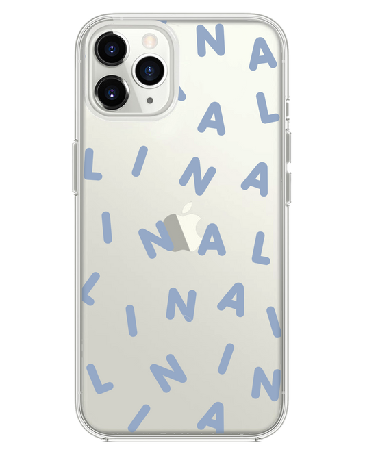 iPhone Rearguard Hybrid - CUSTOM Monogram 2.0 สีพาสเทลบลู