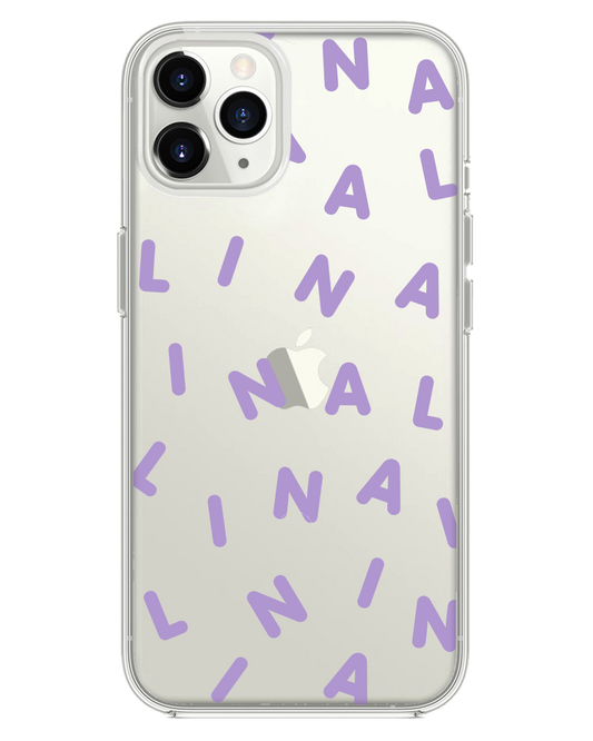 iPhone Rearguard Hybrid - CUSTOM Monogram 2.0 สีไลแลค