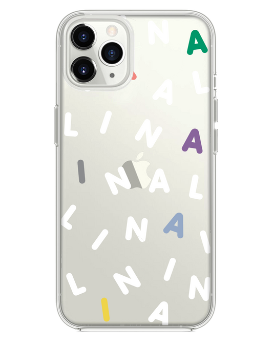 เคส iPhone Rearguard Hybrid - CUSTOM Monogram 2.0 สีขาว