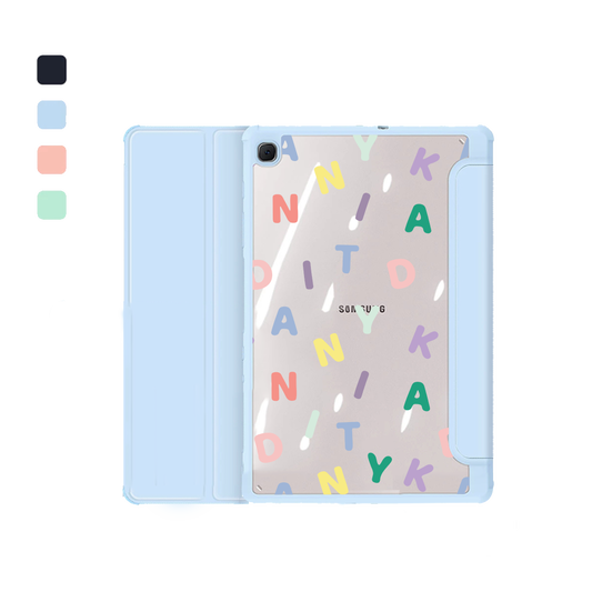 Android Tab Flipcover - Custom Monogram 2.0 Rainbow
