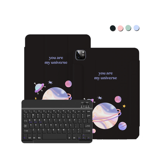 ฝาพับคีย์บอร์ดไร้สายสำหรับ iPad / Android Tab - My Universe