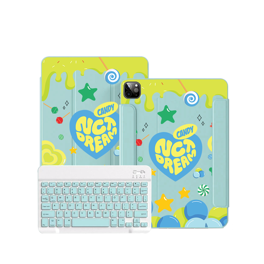 ฝาพับคีย์บอร์ดไร้สายสำหรับ iPad / Android Tab - NCT Dream Candy 2.0