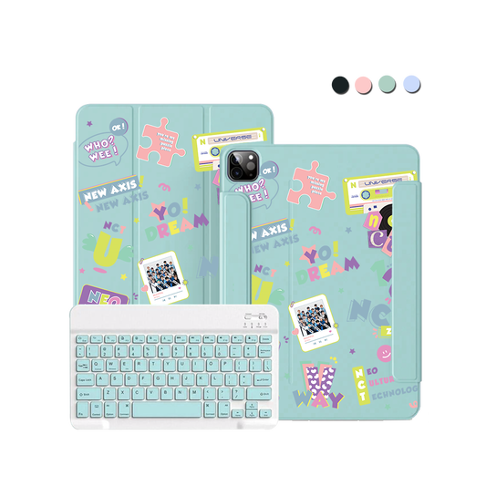 สติ๊กเกอร์ NCT สำหรับ iPad / Android คีย์บอร์ดไร้สายแบบพลิกได้