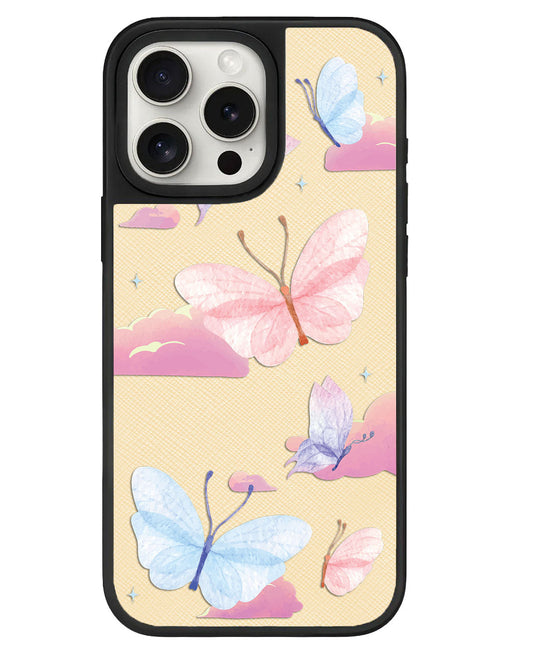 ที่จับหนังสำหรับ iPhone - ลาย Butterfly &amp; Clouds