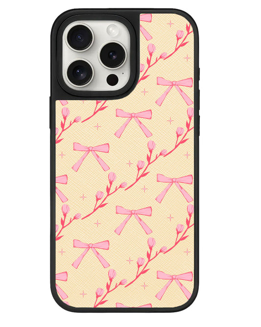 ที่จับหนังสำหรับ iPhone - ลาย Coquette Floral