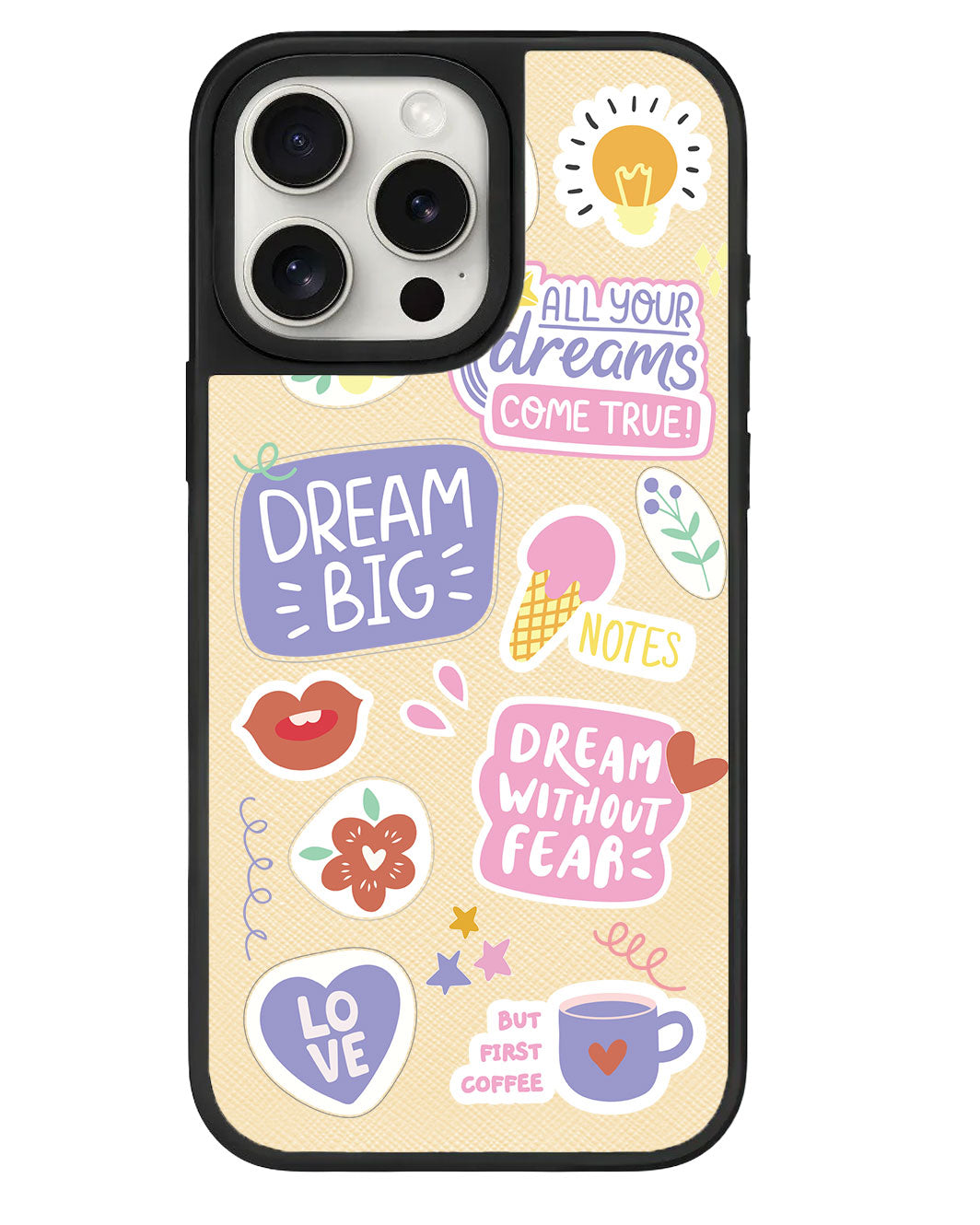 สติ๊กเกอร์แพ็ก Dream สำหรับ iPhone Leather Grip