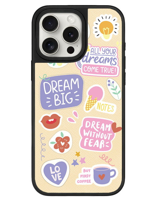 สติ๊กเกอร์แพ็ก Dream สำหรับ iPhone Leather Grip