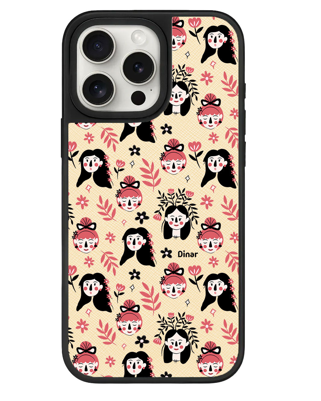 ที่จับหนังสำหรับ iPhone - Flowery Faces