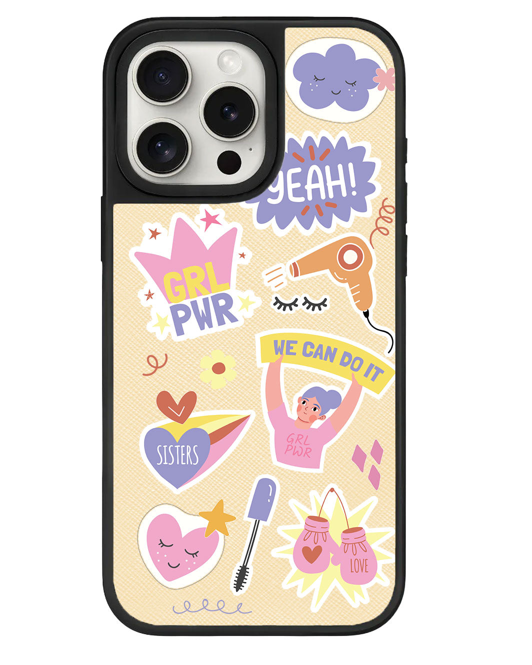 สติ๊กเกอร์แพ็ก Girl Power สำหรับ iPhone Leather Grip