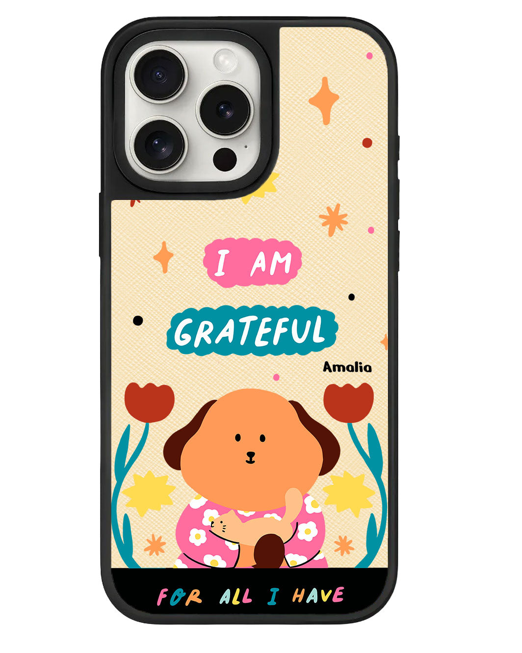 ปลอกหนังสำหรับ iPhone - คิคุและแมว