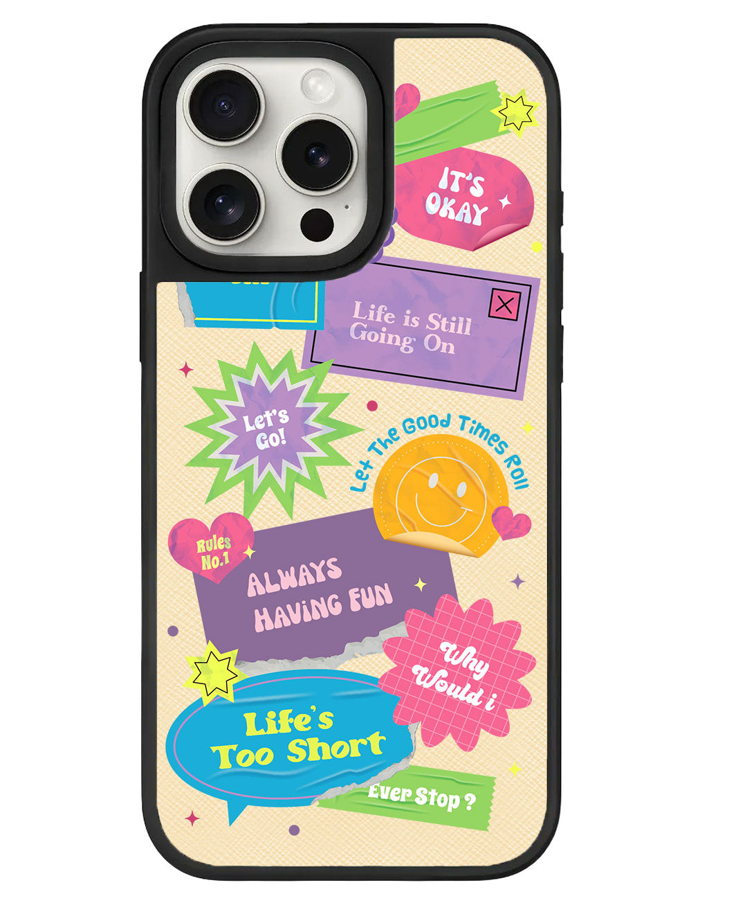 iPhone Leather Grip - ชีวิตสั้นเกินไป