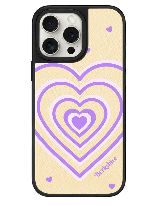 เคสหนังสำหรับ iPhone - ลาย Love Pattern 3.0