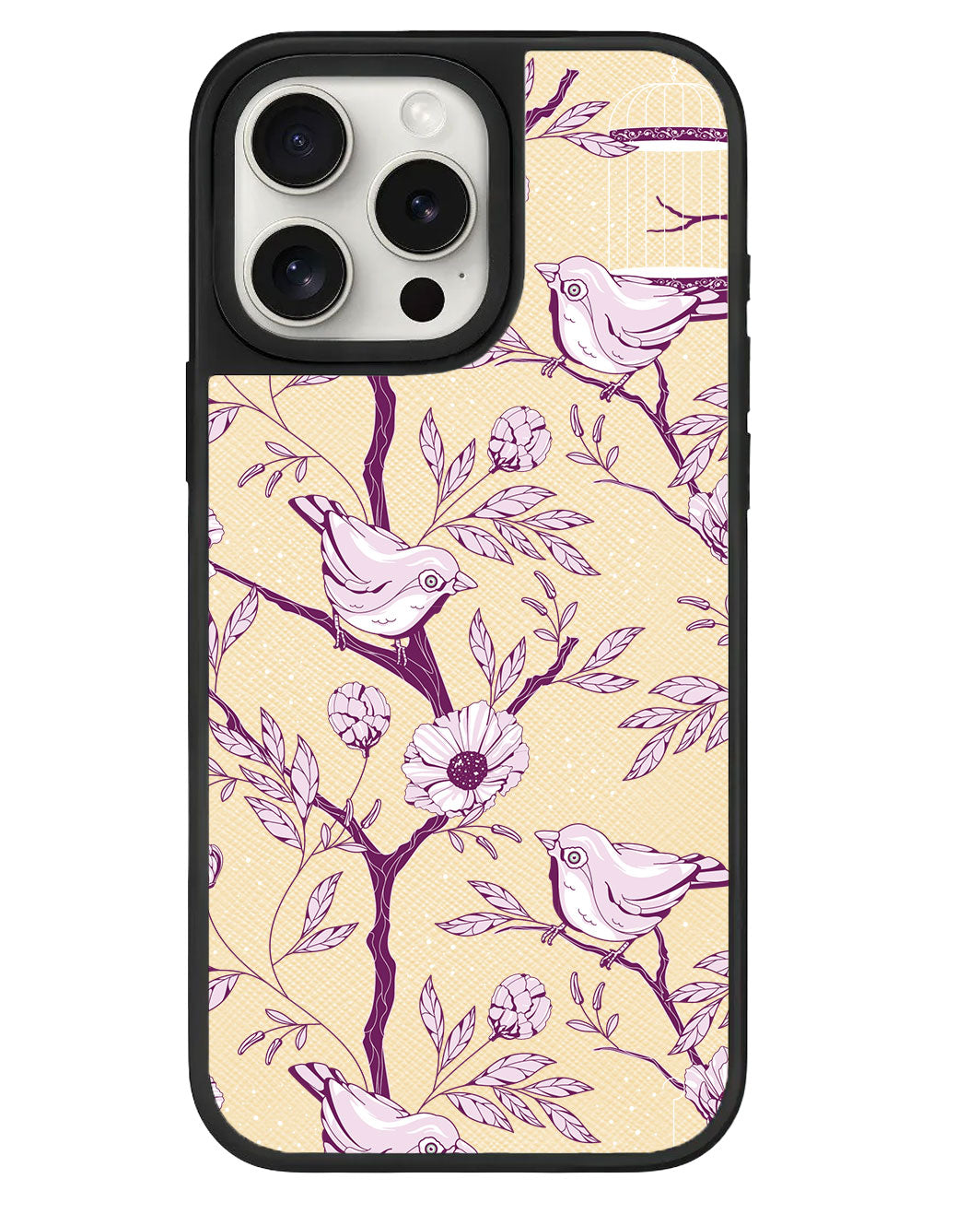 เคสหนัง iPhone - Lovebird Monochrome 5.0