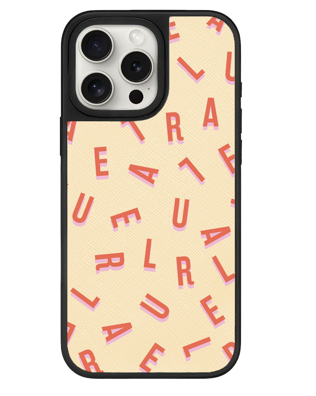 ที่จับหนังสำหรับ iPhone - CUSTOM MONOGRAM 1.0 สี Coral