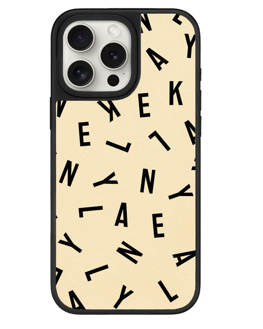 ที่จับหนังสำหรับ iPhone - CUSTOM MONOGRAM 1.0 Noir