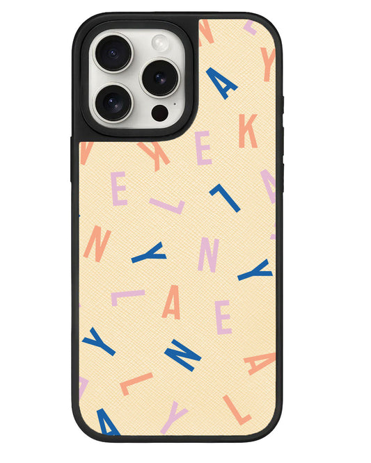 ที่จับหนังสำหรับ iPhone - CUSTOM MONOGRAM 1.0 สีรุ้ง