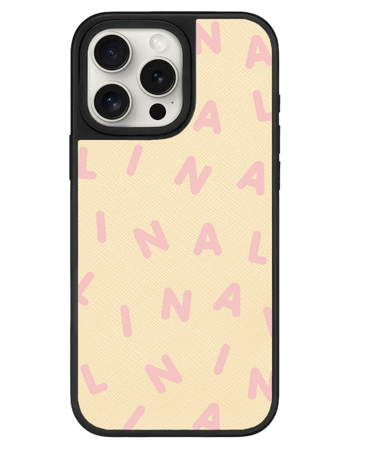 ที่จับหนังสำหรับ iPhone - CUSTOM MONOGRAM 2.0 สี Rosewater