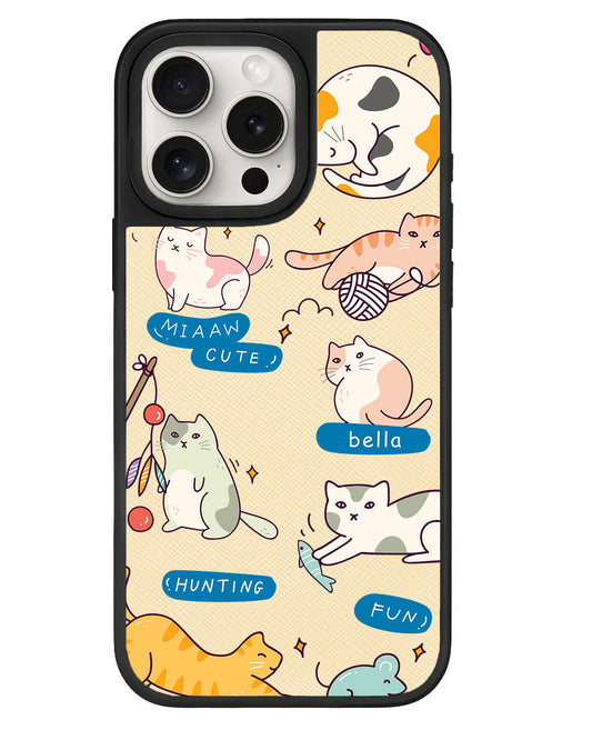 เคสหนังสำหรับ iPhone - Playful Cat 2.0
