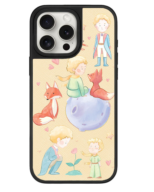 ปลอกหุ้มหนังสำหรับ iPhone - Little Prince &amp; Fox