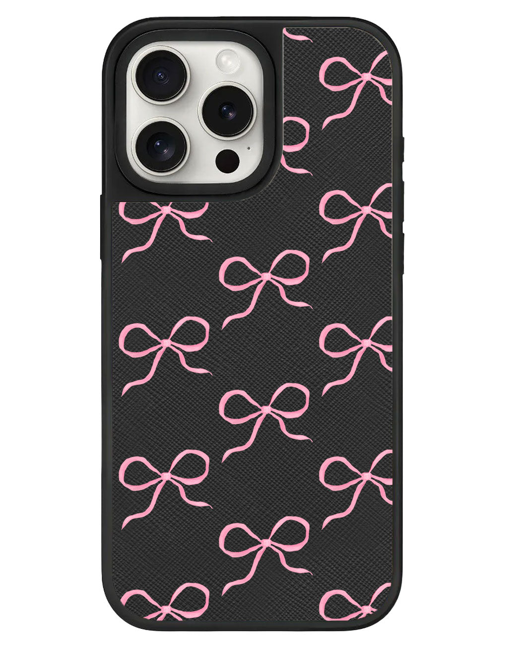ที่จับหนังสำหรับ iPhone - โบว์สีชมพู Coquette