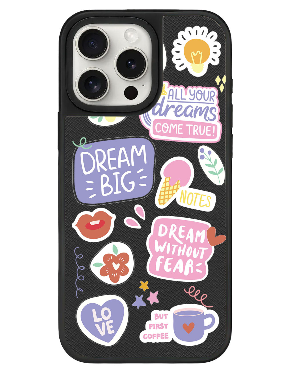 สติ๊กเกอร์แพ็ก Dream สำหรับ iPhone Leather Grip