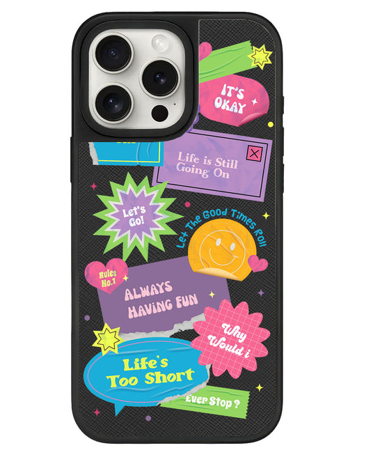 iPhone Leather Grip - ชีวิตสั้นเกินไป