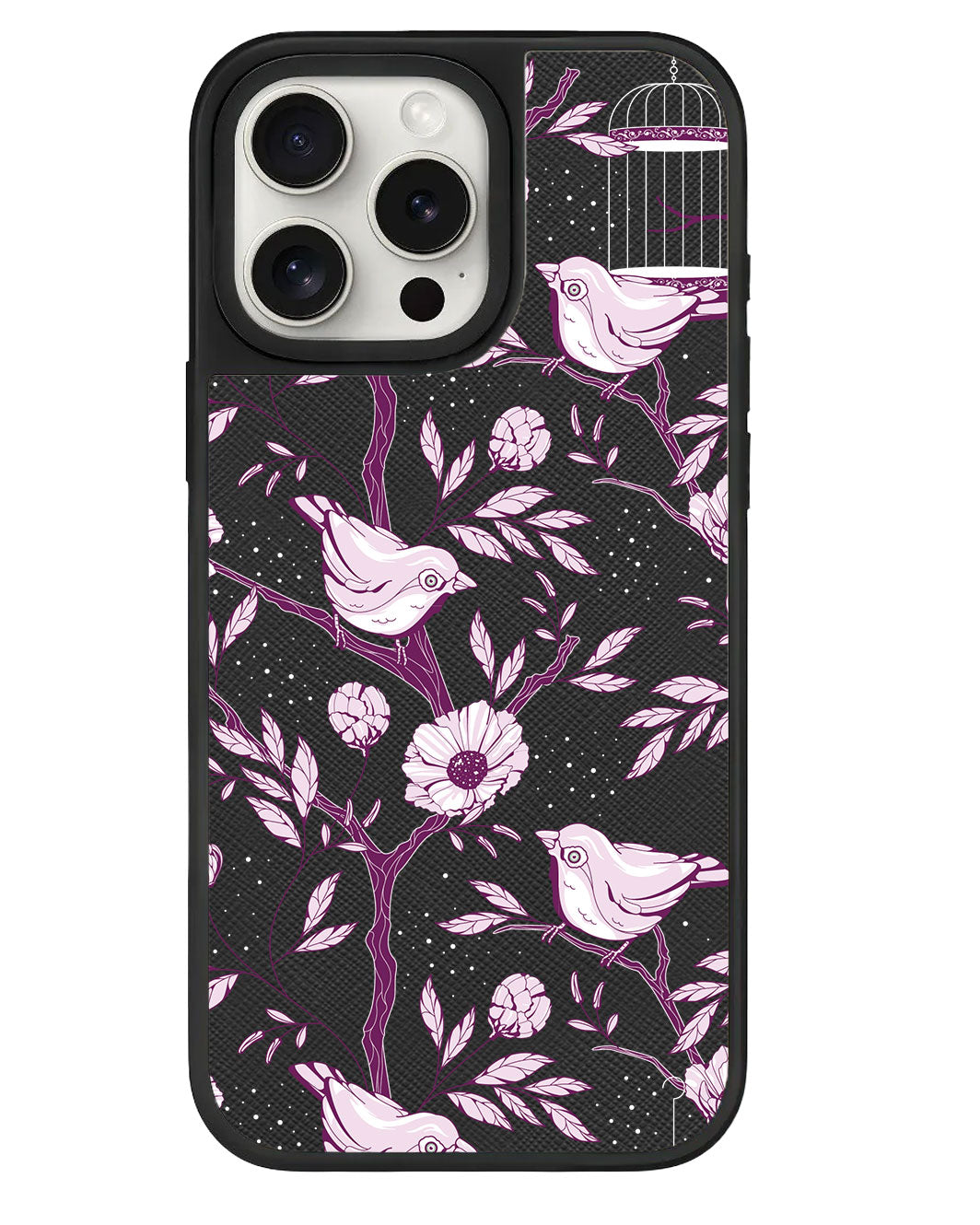 เคสหนัง iPhone - Lovebird Monochrome 5.0