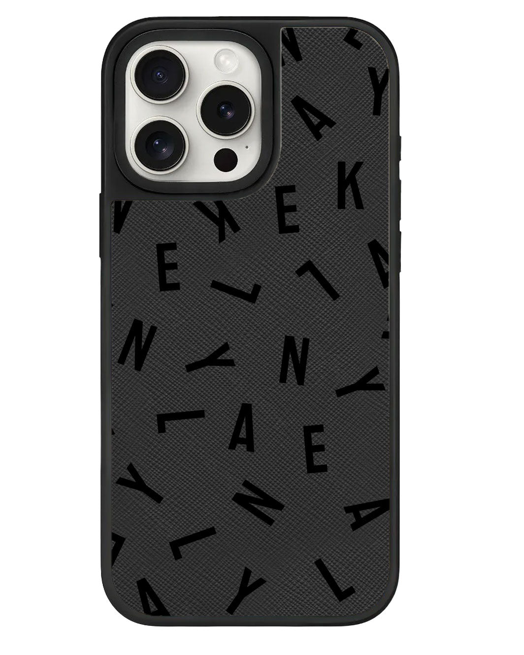 ที่จับหนังสำหรับ iPhone - CUSTOM MONOGRAM 1.0 Noir