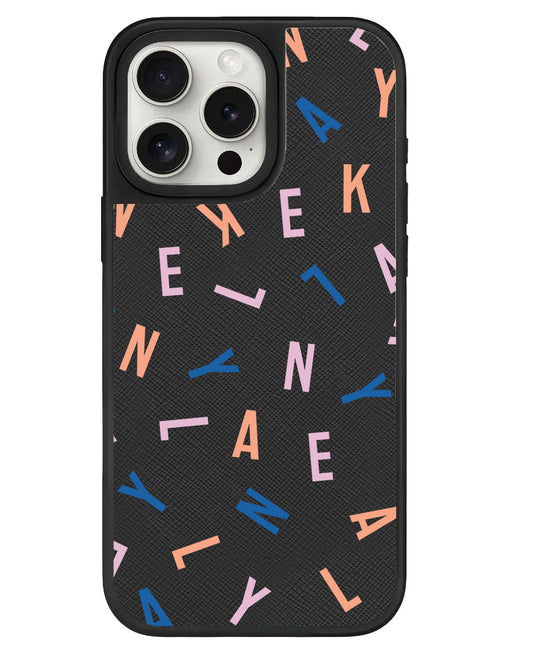 ที่จับหนังสำหรับ iPhone - CUSTOM MONOGRAM 1.0 สีรุ้ง