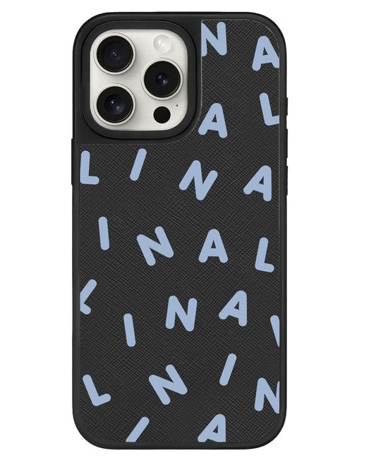 ที่จับหนังสำหรับ iPhone - CUSTOM MONOGRAM 2.0 สีน้ำเงิน