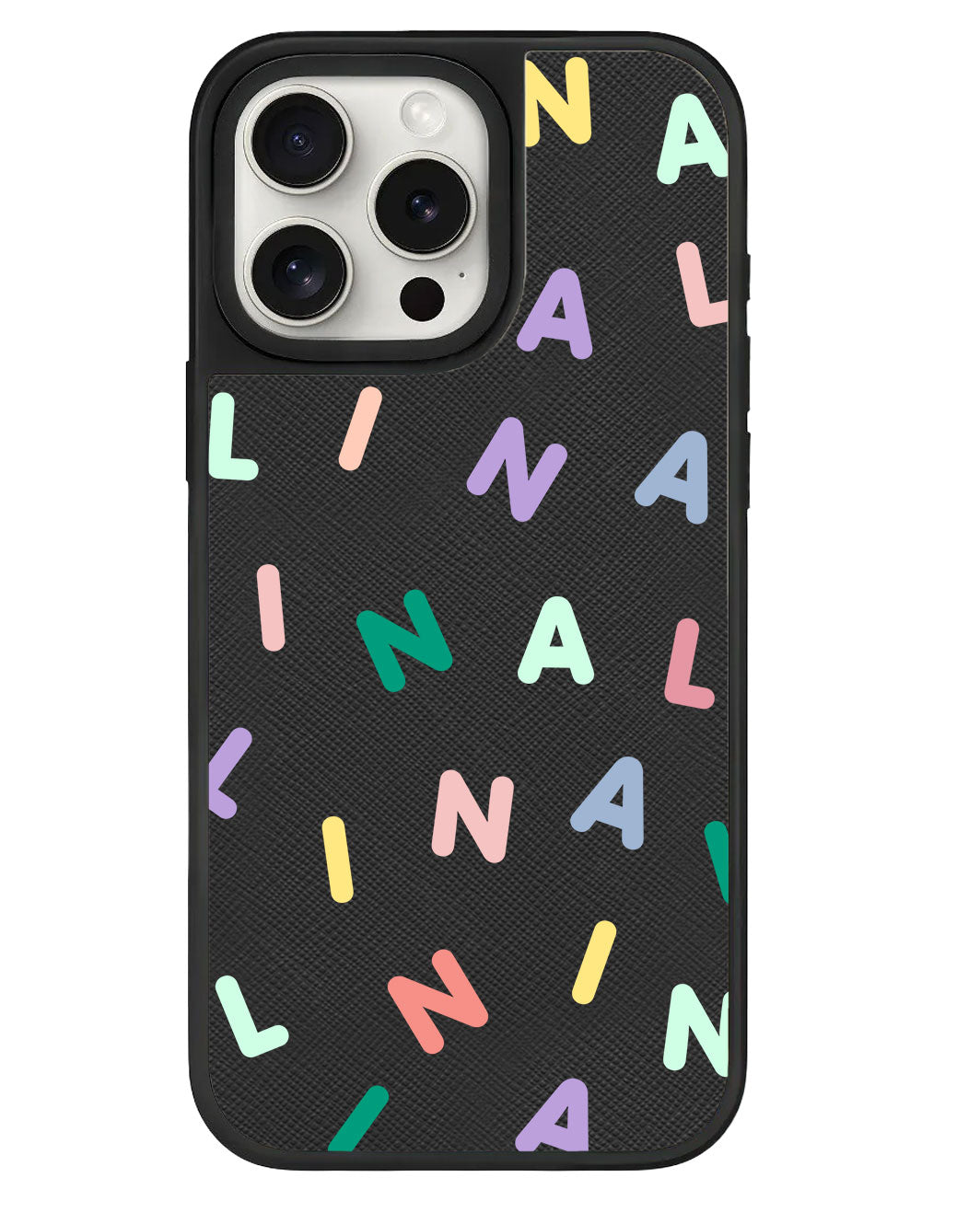 ที่จับหนังสำหรับ iPhone - CUSTOM MONOGRAM 2.0 สีรุ้ง