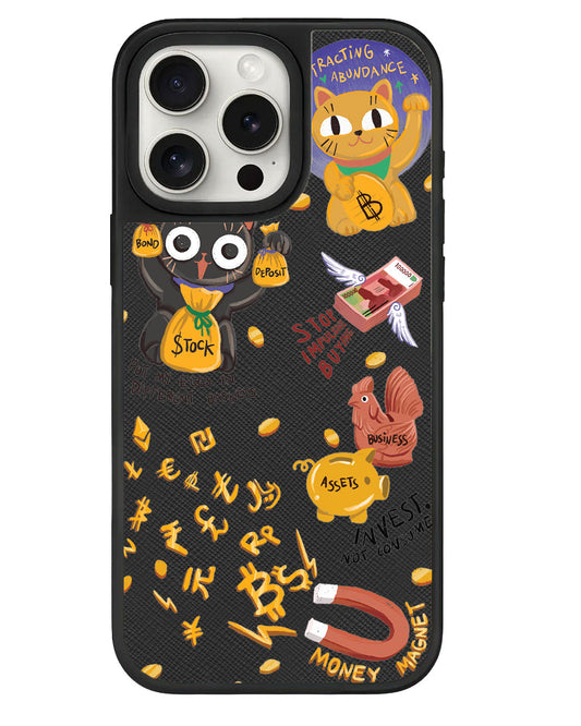 iPhone Leather Grip - ฉันคือ... แม่เหล็กดึงดูดเงิน!!!!
