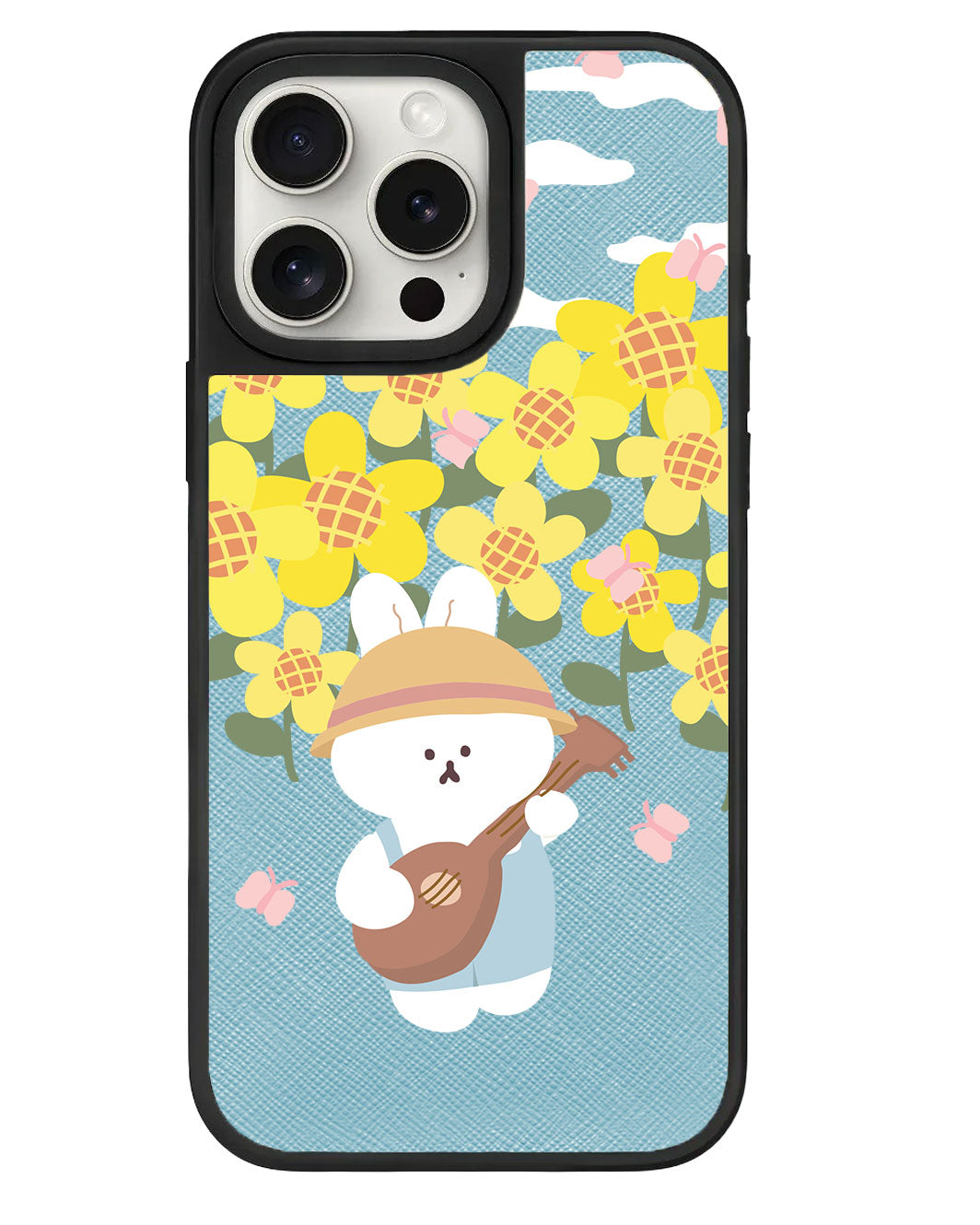 ที่จับหนังสำหรับ iPhone - กระต่ายอูคูเลเล่