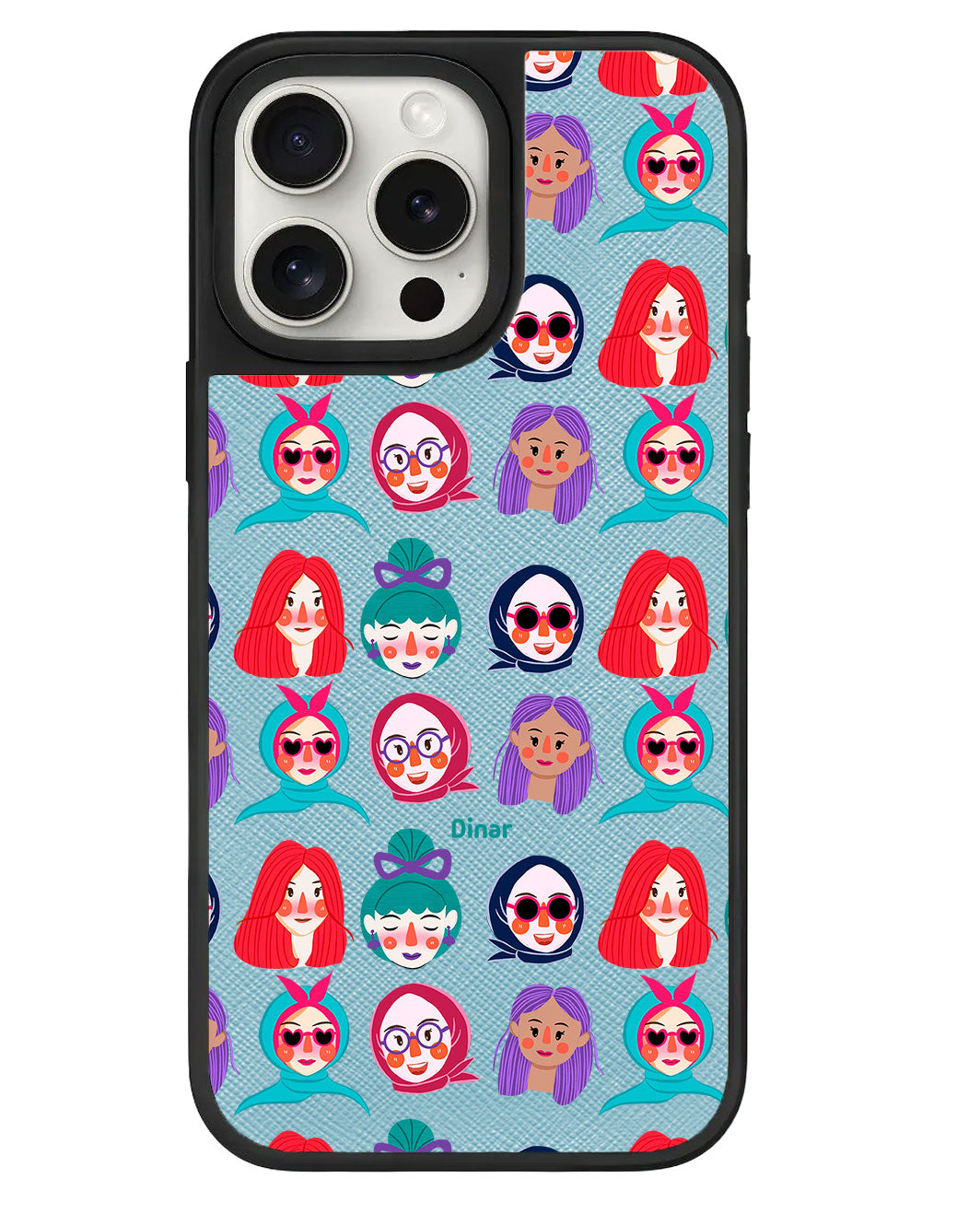 iPhone Leather Grip - Cute Sweety Faces