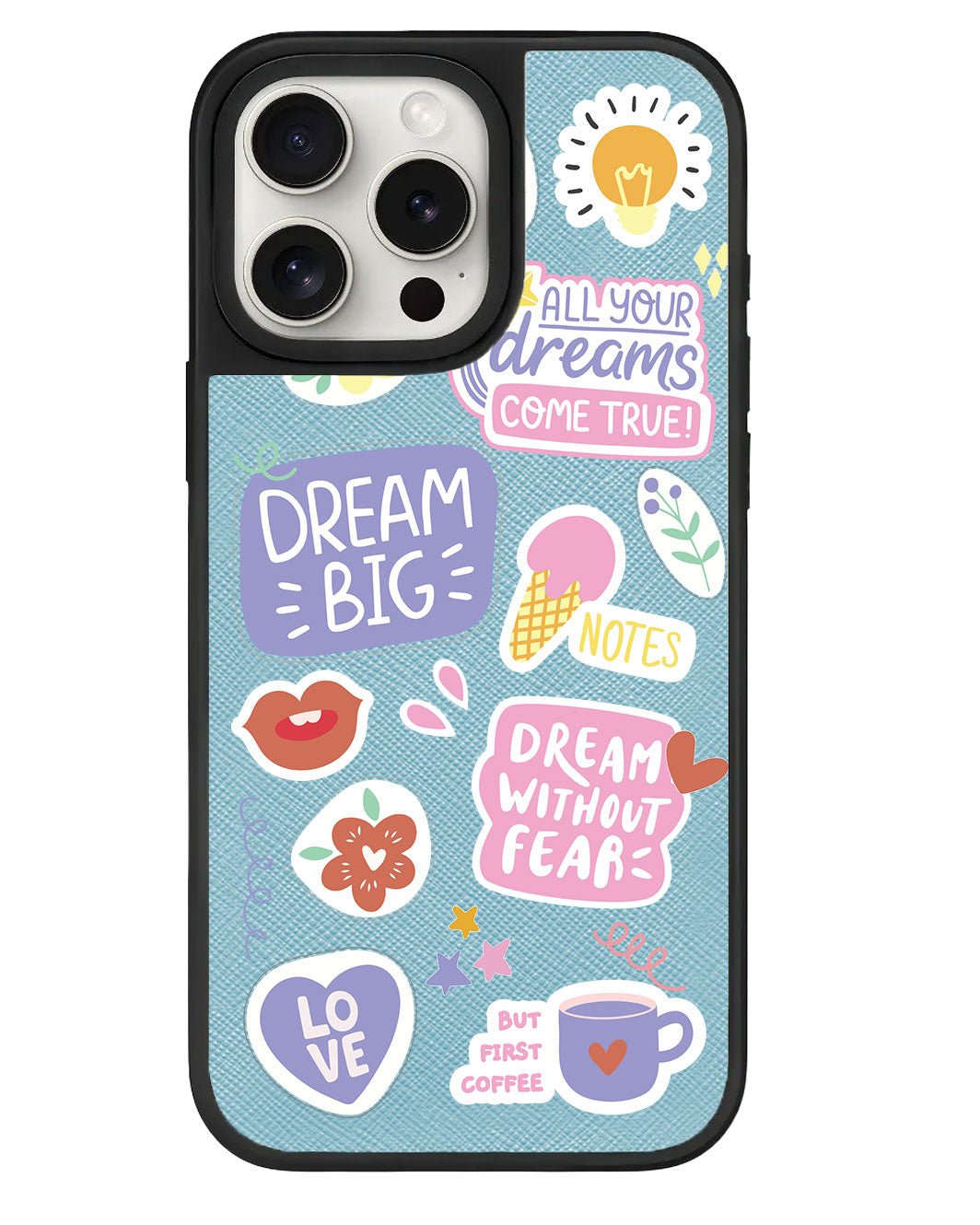 สติ๊กเกอร์แพ็ก Dream สำหรับ iPhone Leather Grip