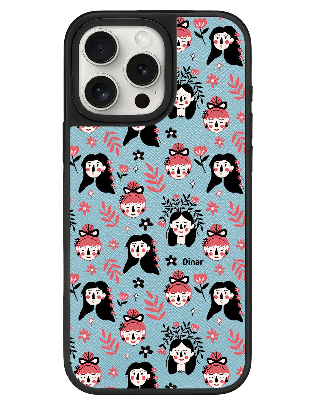 ที่จับหนังสำหรับ iPhone - Flowery Faces