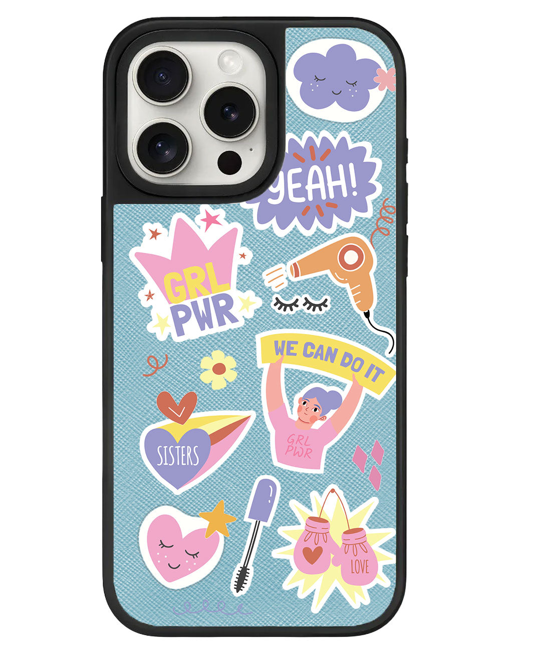 สติ๊กเกอร์แพ็ก Girl Power สำหรับ iPhone Leather Grip