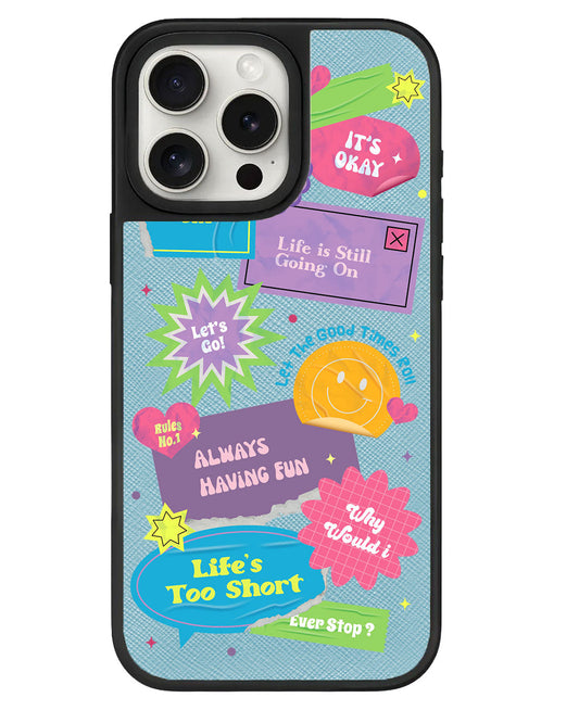 iPhone Leather Grip - ชีวิตสั้นเกินไป