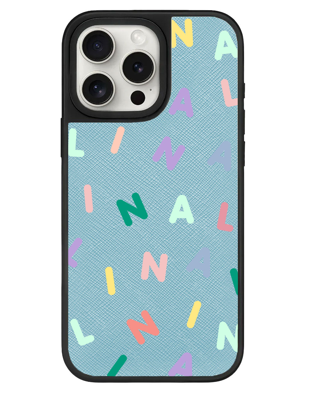 ที่จับหนังสำหรับ iPhone - CUSTOM MONOGRAM 2.0 สีรุ้ง