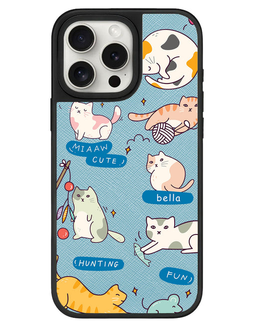 เคสหนังสำหรับ iPhone - Playful Cat 2.0