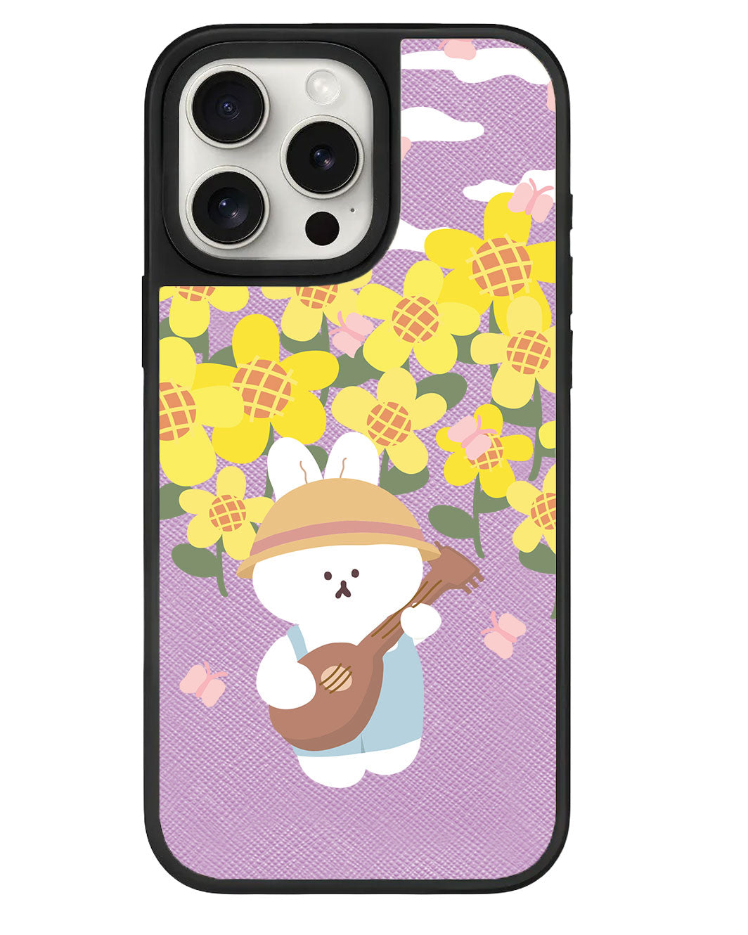 ที่จับหนังสำหรับ iPhone - กระต่ายอูคูเลเล่