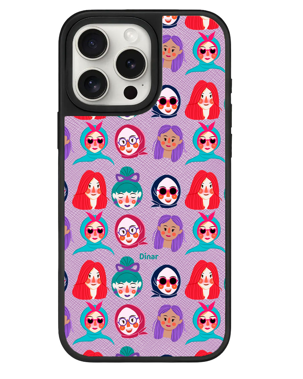 iPhone Leather Grip - Cute Sweety Faces