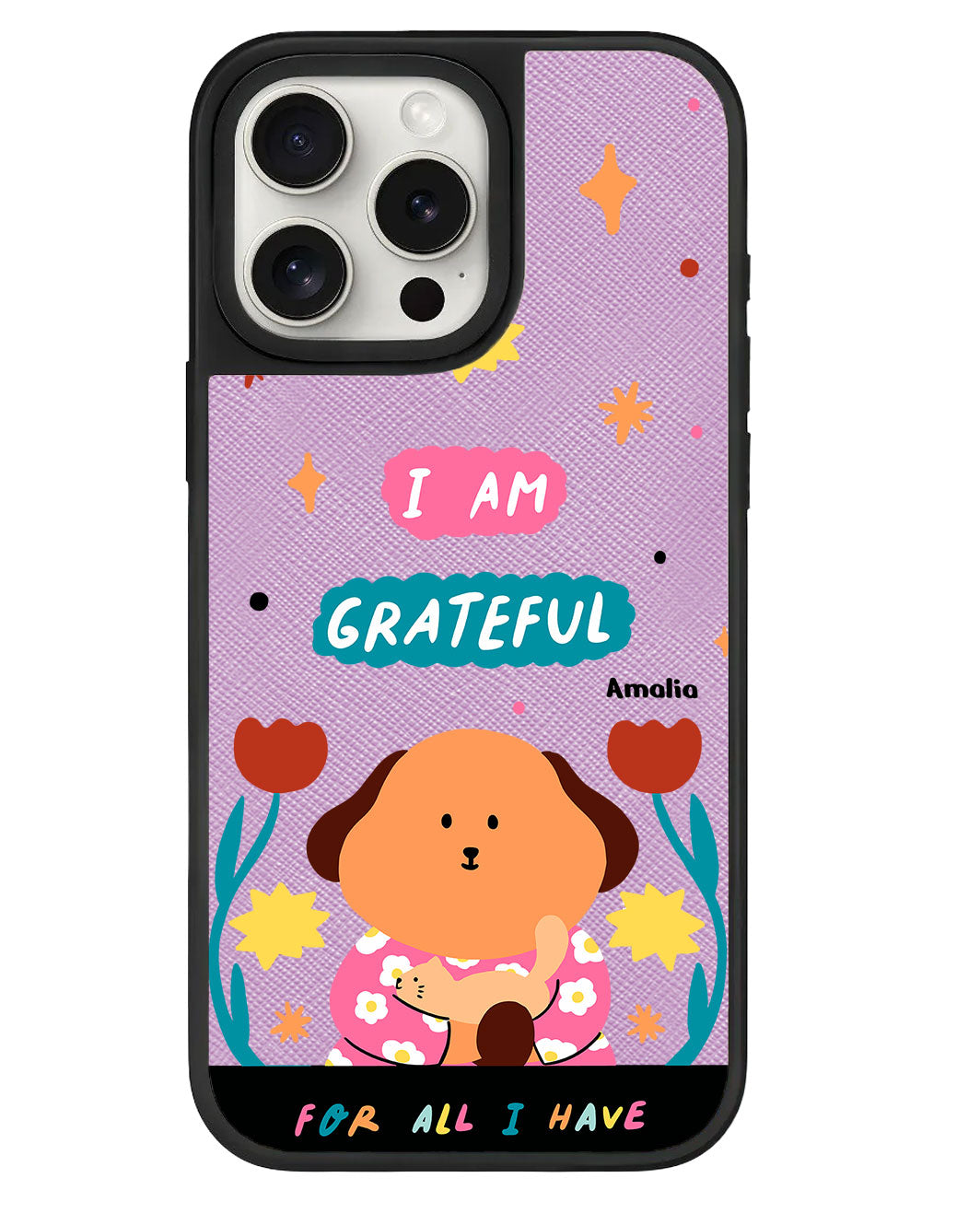 ปลอกหนังสำหรับ iPhone - คิคุและแมว
