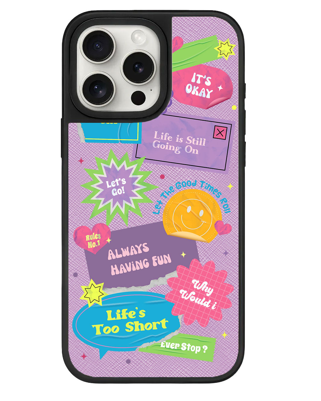iPhone Leather Grip - ชีวิตสั้นเกินไป