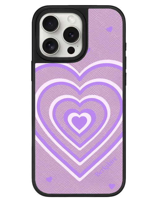 เคสหนังสำหรับ iPhone - ลาย Love Pattern 3.0