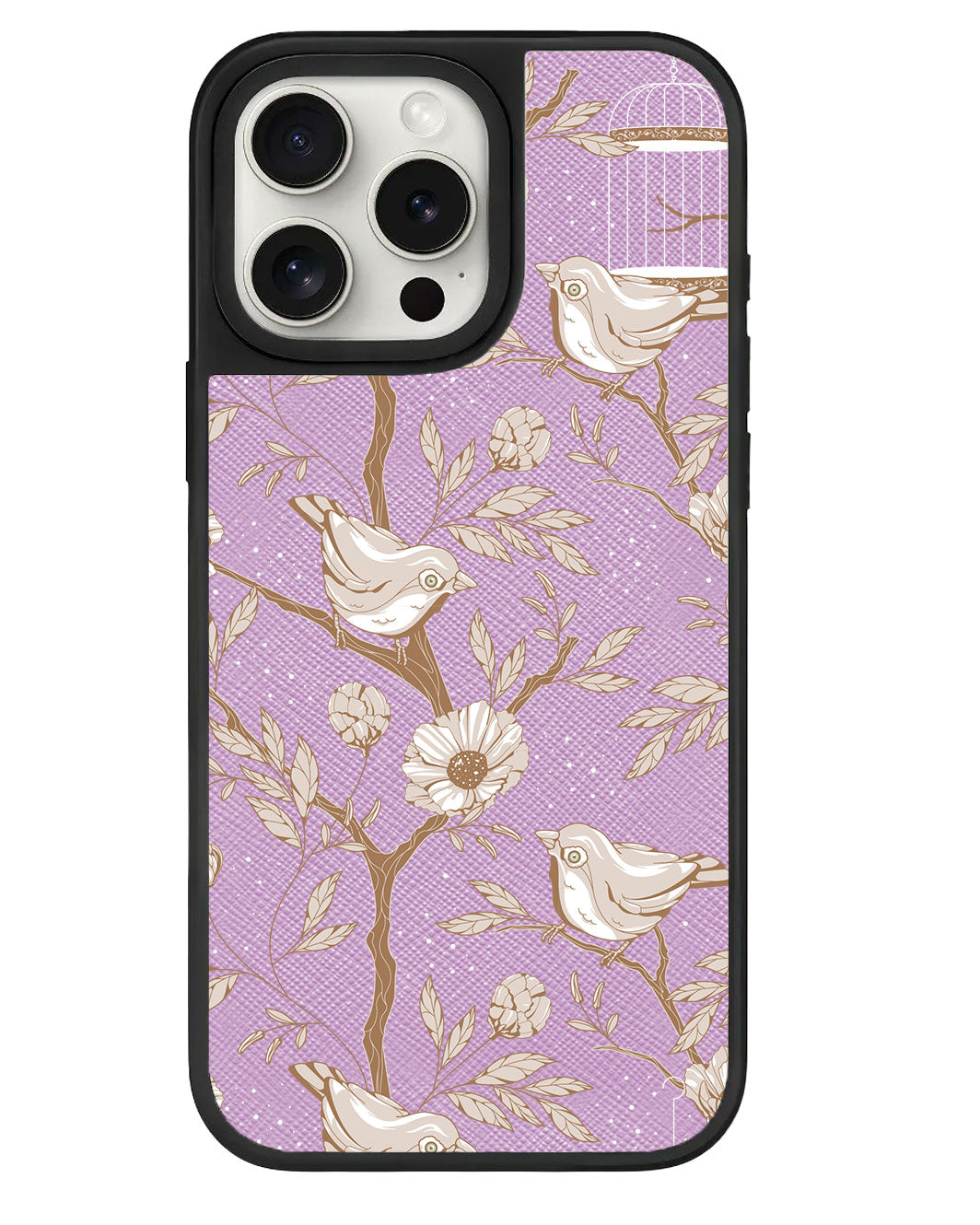 เคสหนัง iPhone - Lovebird Monochrome 3.0