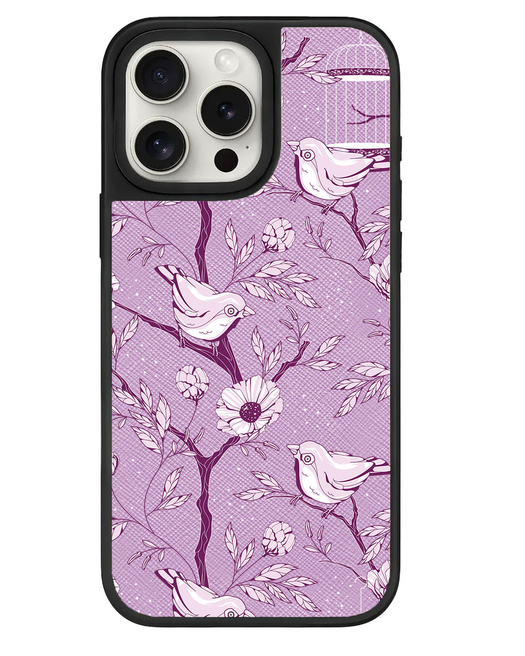 เคสหนัง iPhone - Lovebird Monochrome 5.0