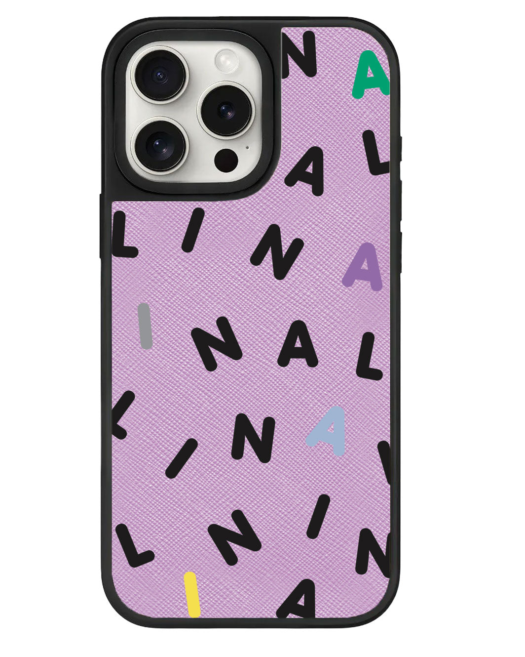 ที่จับหนังสำหรับ iPhone - CUSTOM MONOGRAM 2.0 สีดำ