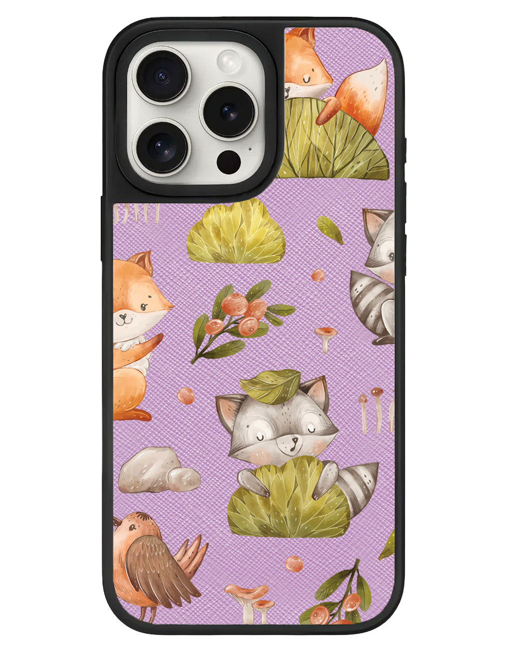 ปลอกหนังสำหรับ iPhone - แรคคูนและผองเพื่อน